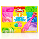 Play-Doh muestra frontal del paquete de 12 envases lista para jugar