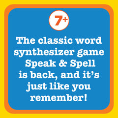 PlayMonster Speak & Spell textura y colores vibrantes, atractivo visual que motiva a jugar