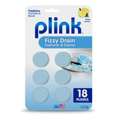 Plink empaque frontal con pastillas visibles y beneficio de limpieza rápida