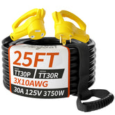PlugSaf imagen frontal con conector NEMA TT-30 visible y seguro