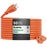PLUGTUL cable frontal enrollado naranja con visibilidad y seguridad