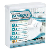 PlushDeluxe front packaging showing Twin XL protector and benefits