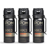 POM MK3 frente con 3 unidades, muestra portabilidad y disponibilidad