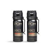 POM MK3 front view canister showing label and size for confident identification