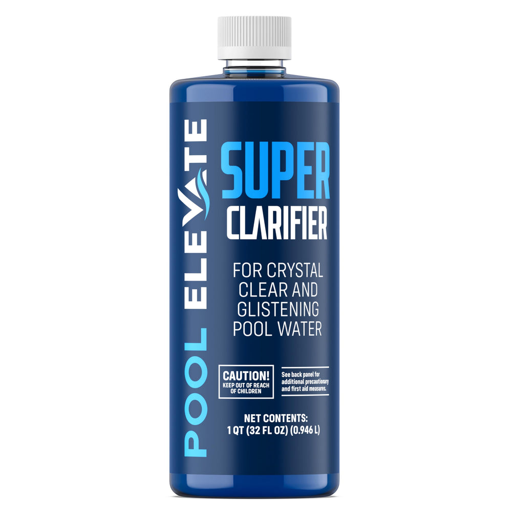 POOL ELEVATE frasco frontal 32 oz mostrando el envase y ventajas de claridad