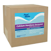Pool Mate front packaging showing 25-pound bag and clear product benefit