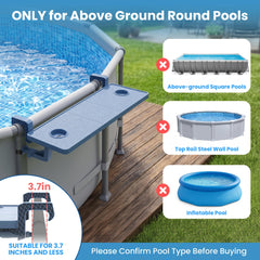 POOLJOYO detalle de posavasos para bebidas seguras junto a la piscina