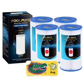 POOLPURE front view showing cartridge and packaging, easy replacement benefit