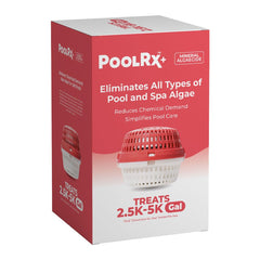 PoolRx unidad frontal mostrando empaque y beneficios visibles