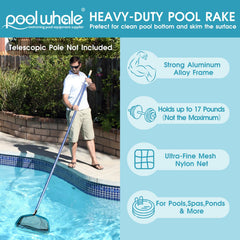 POOLWHALE detalle del marco de aluminio resistente que evita roturas