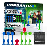 Popdarts front packaging showing contents and family-friendly design benefit