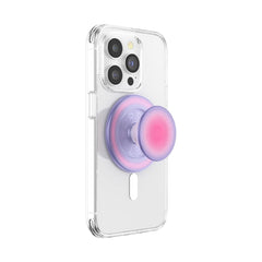 PopSockets Aura vista frontal mostrando color y perfil delgado para manejo cómodo