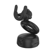 PopSockets front mount in black showing secure suction and clean design benefit