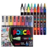 posca front packaging showing a 16-color set and quick-start benefit