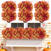 Powbrace vista frontal del conjunto de 22 ramos, decoración otoñal instantánea