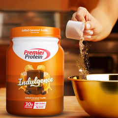 Premier Protein batido en cocina estilo de vida, ideal para meriendas proteicas