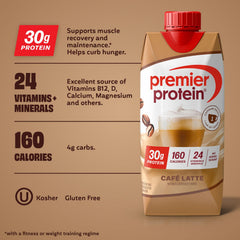 Premier Protein vertido del batido Café Latte listo para beber