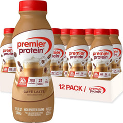 Premier Protein botella frontal mostrando etiqueta y 30 g proteína