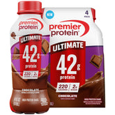 Premier Protein envase frontal chocolate, proteína abundante listo para beber