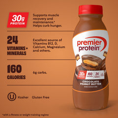 Premier Protein textura cremosa del batido destacando su consistencia rica