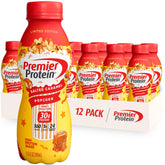 Premier Protein bottle front packaging showing flavor and benefits
