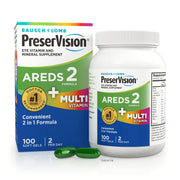 PreserVision front packaging showing 100 softgels and clear branding benefit convenience