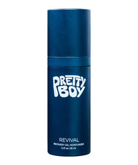 Prettyboy envase frontal con diseño limpio y beneficio hidratación rápida