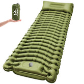 Pretyw front view of sleeping pad showing full length and support benefits