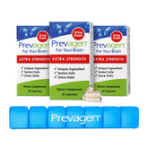 Prevagen front packaging showing three-pack and label for easy supply