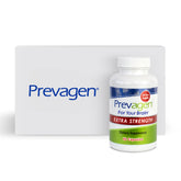 Prevagen front packaging showing capsule bottle and box with clear branding and reassurance