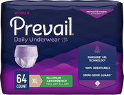Prevail empaquetado frontal mostrando unidad y beneficio discreto