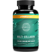 Primal Harvest bottle front view showing label and capsule count, clear packaging benefit