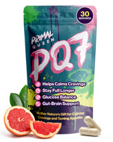 Primal Queen PQ7 front packaging showing bottle and clean label, supports easy identification