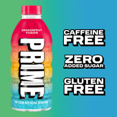 PRIME HYDRATION botella en mano para escala y portabilidad, práctica para llevar