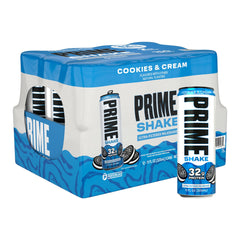 PRIME HYDRATION lata frontal mostrando sabor cookies and cream y conveniencia