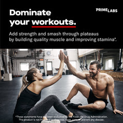 Prime Labs caplets close-up texture view highlighting quality and size