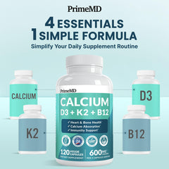 PrimeMD closeup etiqueta con información nutricional y dosis claras