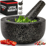 Priority Chef mortero frontal mostrando diseño robusto y capacidad