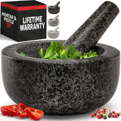 Priority Chef mortero frontal mostrando diseño robusto y capacidad