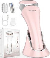 PRITECH afeitadora frontal con empaque rosa, diseño compacto y fácil transporte