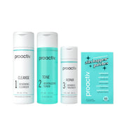Proactiv front packaging of 3-step kit showing complete regimen benefits