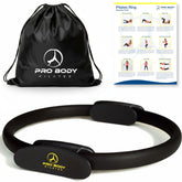 ProBody Pilates aro frontal negro muestra tamaño y diseño portátil