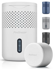Pro Breeze Osmo vista frontal blanca mostrando tanque recolector usable