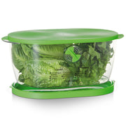 Progressive contenedor frontal con tapa verde que conserva vegetales frescos