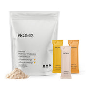 ProMix Nutrition front packaging showing variety 12-stick pack and clean labeling benefits