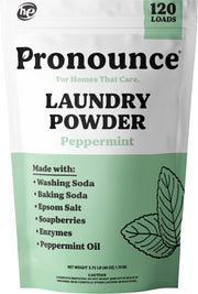 Pronounce front packaging peppermint showing product benefits and clean ingredients