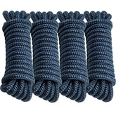 PropelTech cuerda de amarre frontal mostrando longitud y color azul marino, durable