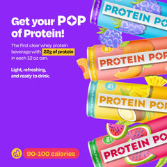 PROTEIN POP textura clara del líquido que indica ligereza