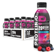 Protein2o front packaging mixed berry showing brand and crisp label benefit hydration