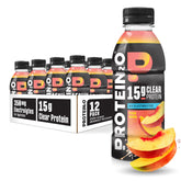 Protein2o front packaging peach mango showing brand and flavor benefit of convenience